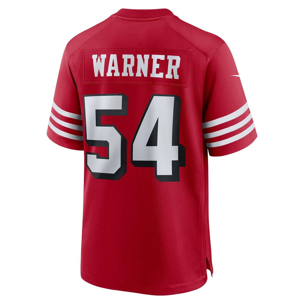 Men's San Francisco 49ers Fred Warner Scarlet Alternate