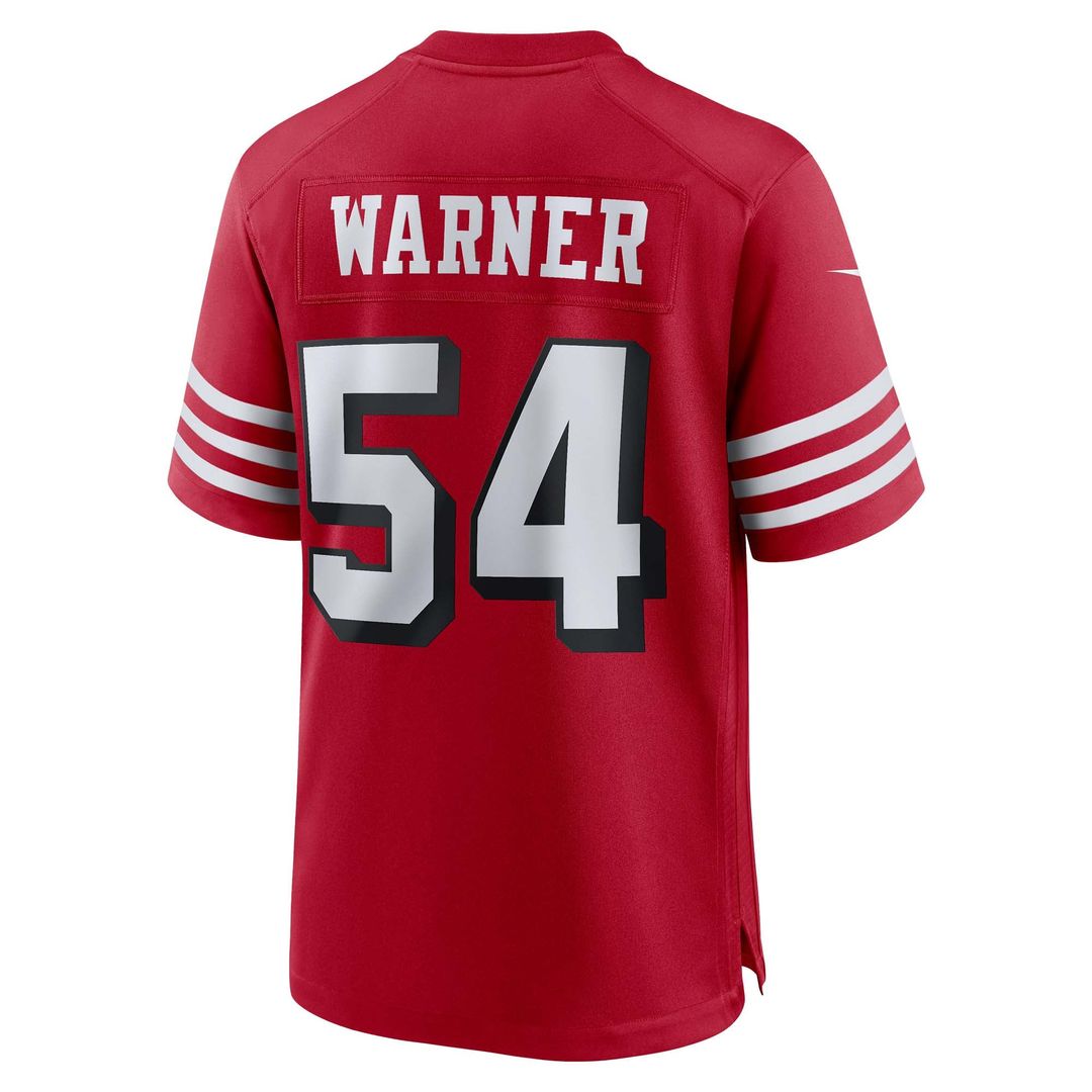 Men's San Francisco 49ers Fred Warner Scarlet Alternate