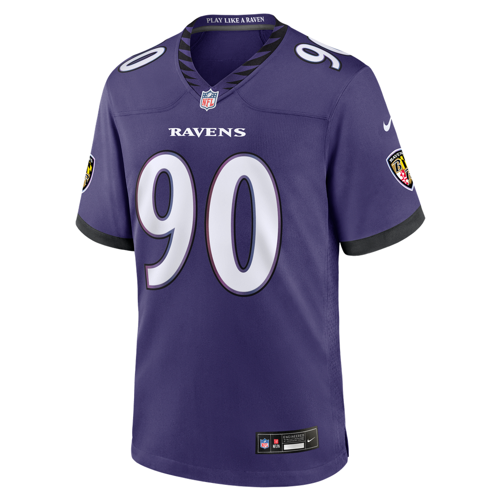 Men's Baltimore Ravens Aeneas Peebles Purple Team