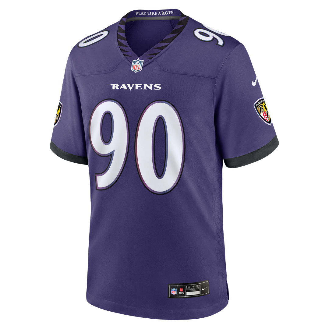 Men's Baltimore Ravens Aeneas Peebles Purple Team