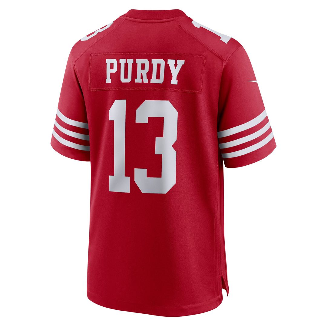 Men's San Francisco 49ers Brock Purdy Scarlet Game Player Jersey