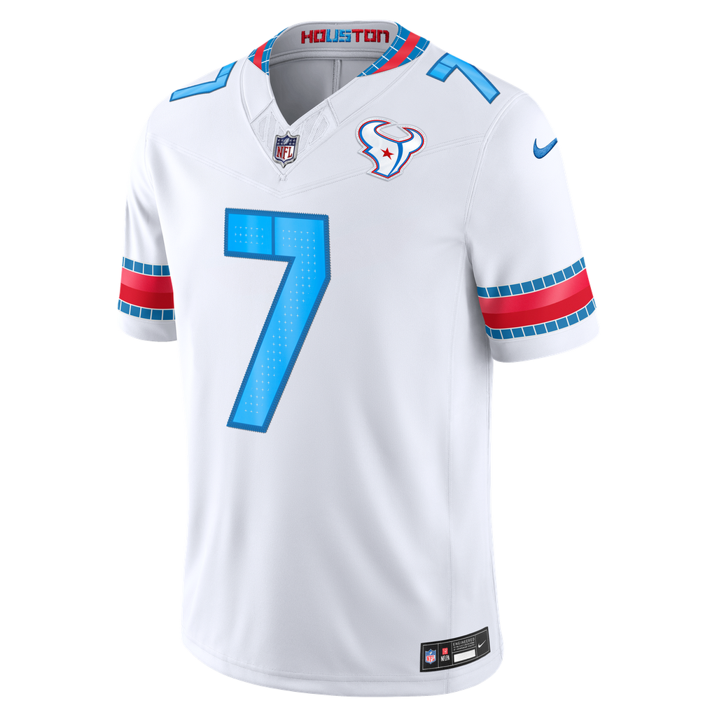 Men's Houston Texans C.J. Stroud White 2026 Rivalries Collection Stitched