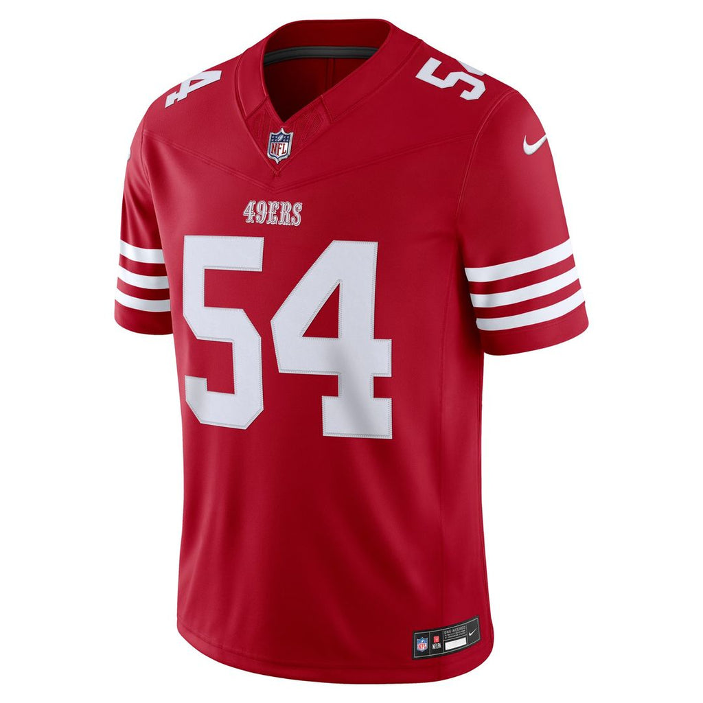 Men's San Francisco 49ers Fred Warner White Alternate Vapor F.U.S.E. Stitched