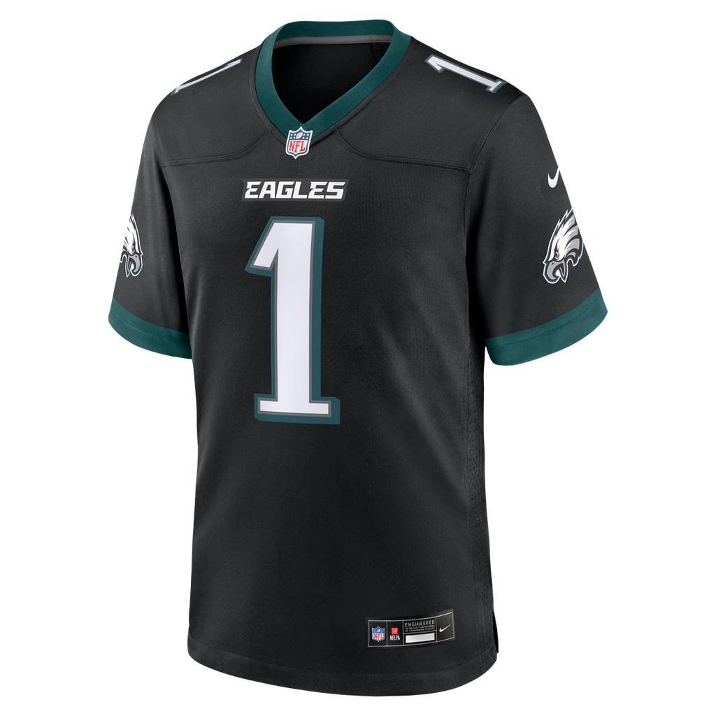 Men's Philadelphia Eagles Jalen Hurts Black Alternate