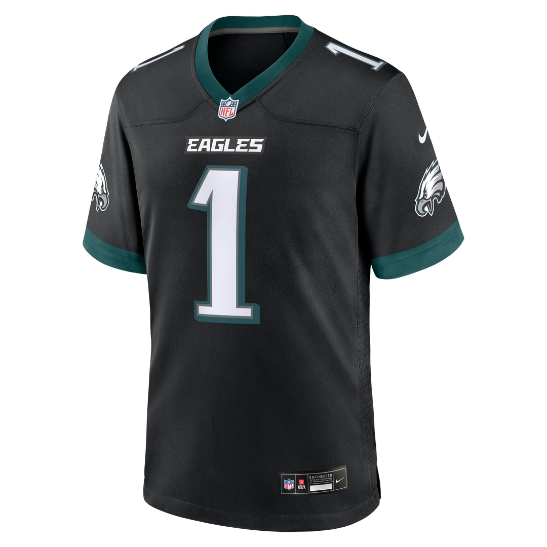 Men's Philadelphia Eagles Jalen Hurts Black Alternate