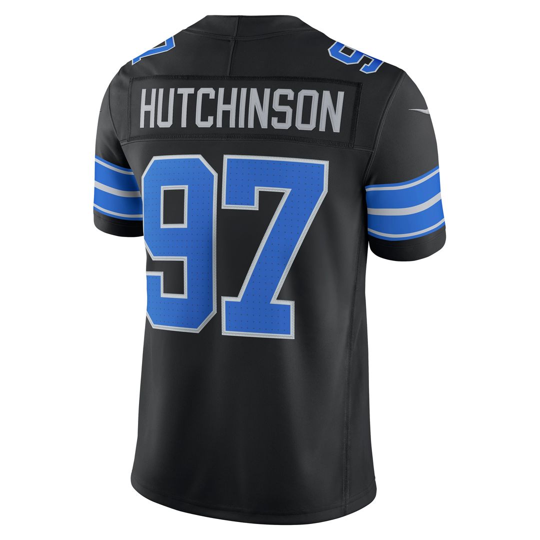 Men's Detroit Lions Aidan Hutchinson White Vapor F.U.S.E. Stitched