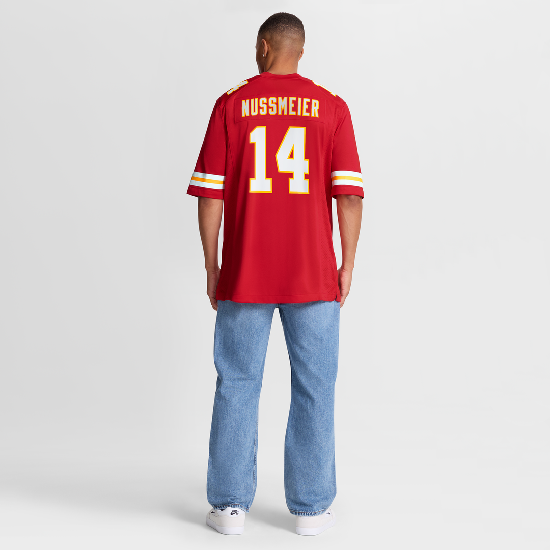 Men's Kansas City Chiefs Garrett Nussmeier Red