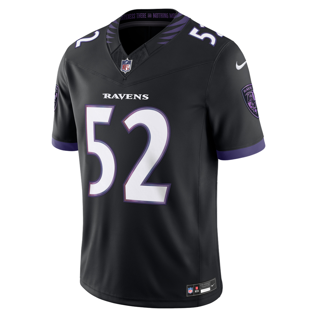 Men's Baltimore Ravens Ray Lewis Black Alternate Vapor F.U.S.E. Stitched Retired Player