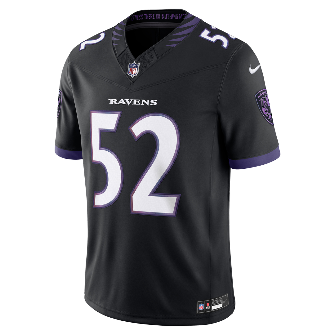 Men's Baltimore Ravens Ray Lewis Black Alternate Vapor F.U.S.E. Stitched Retired Player