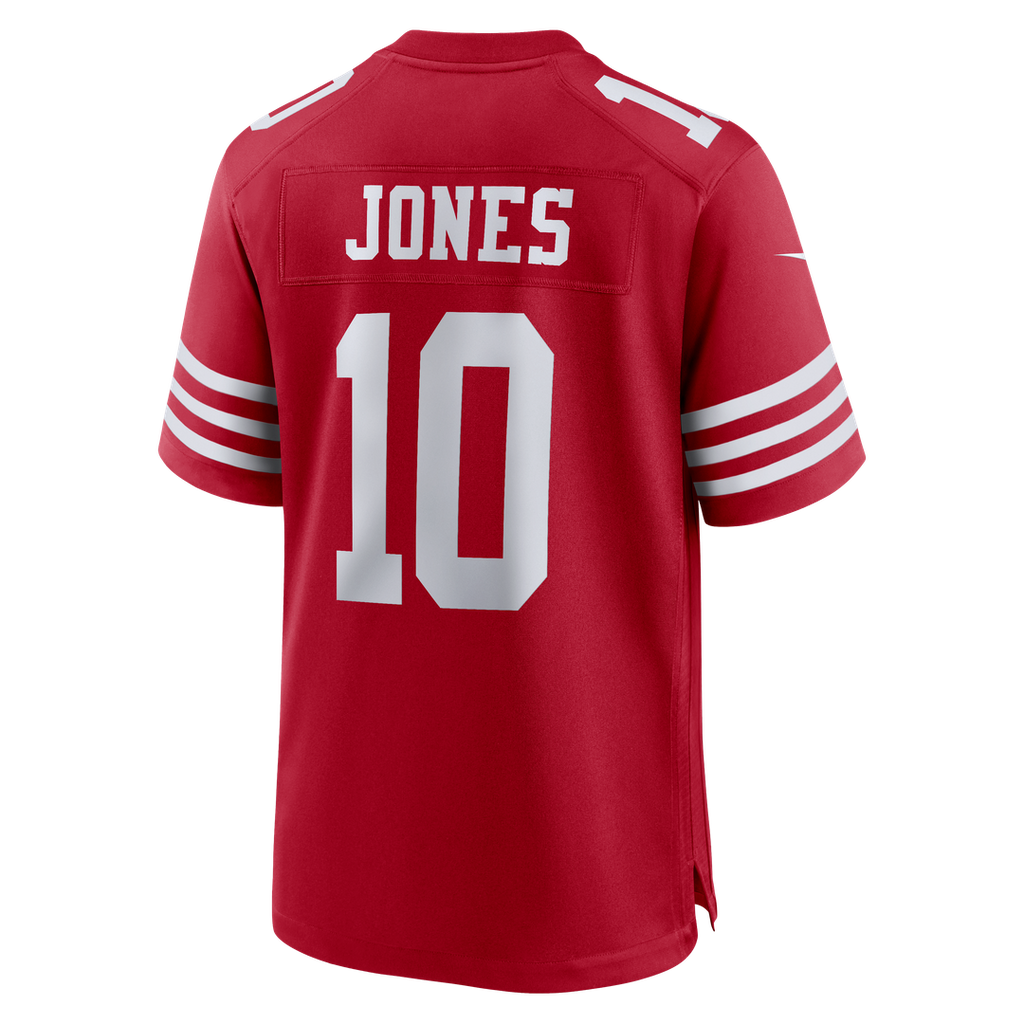 Men's San Francisco 49ers Mac Jones Scarlet Team