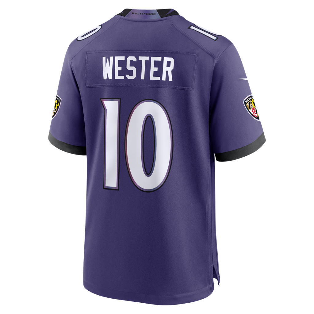Men's Baltimore Ravens LaJohntay Wester Purple Team