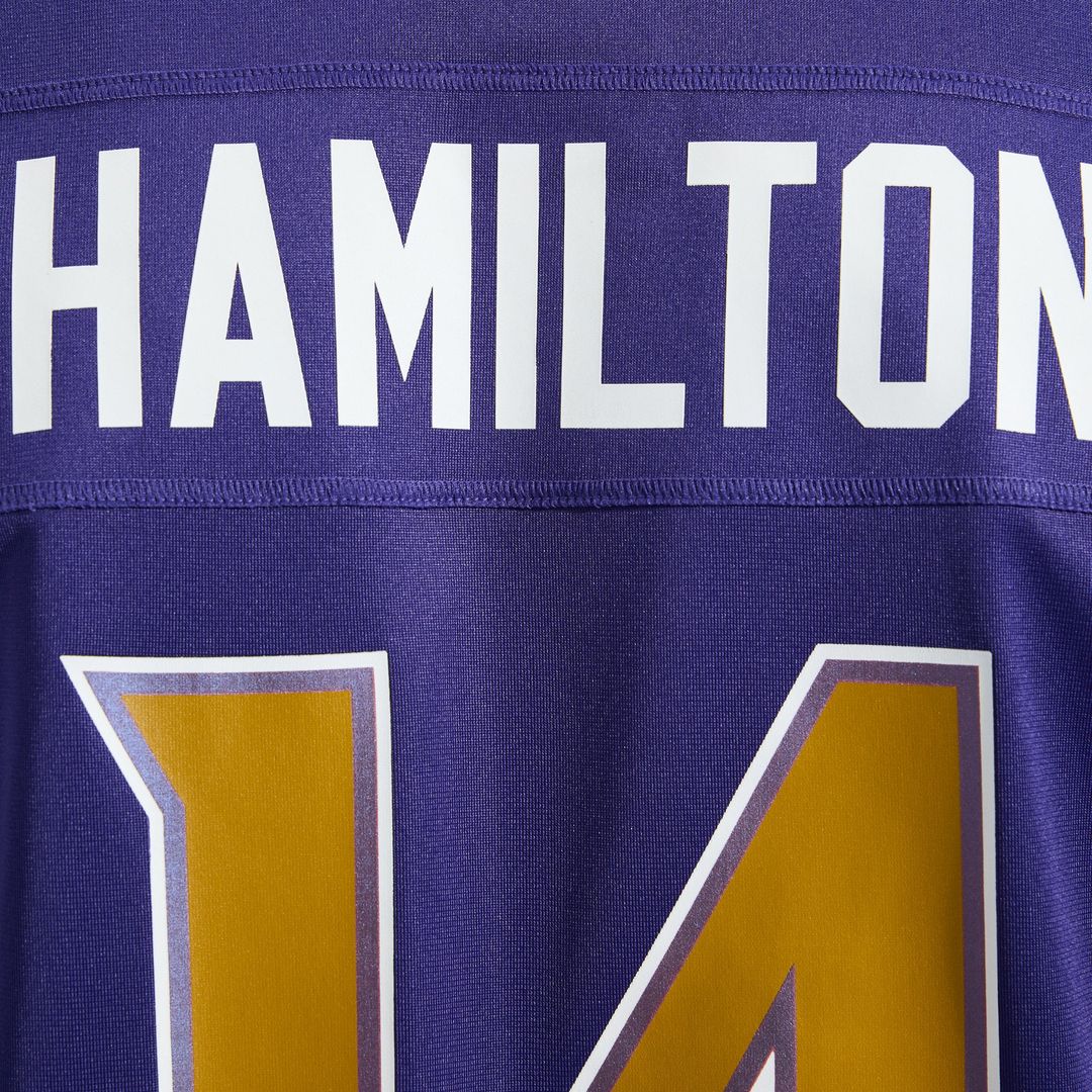 Men's Baltimore Ravens Kyle Hamilton Purple Alternate