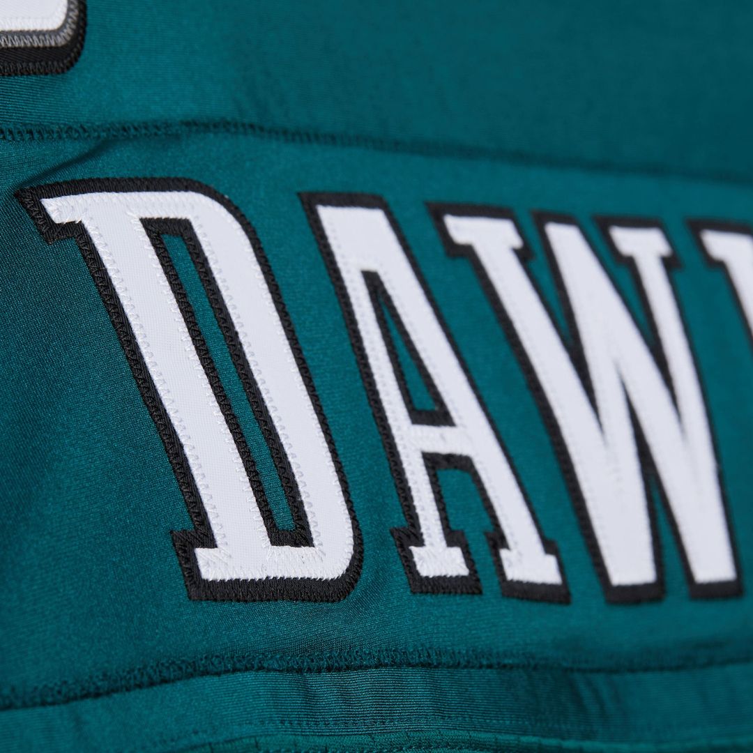 Men's Philadelphia Eagles Brian Dawkins Green 2007 Authentic Throwback Retired Player Jersey