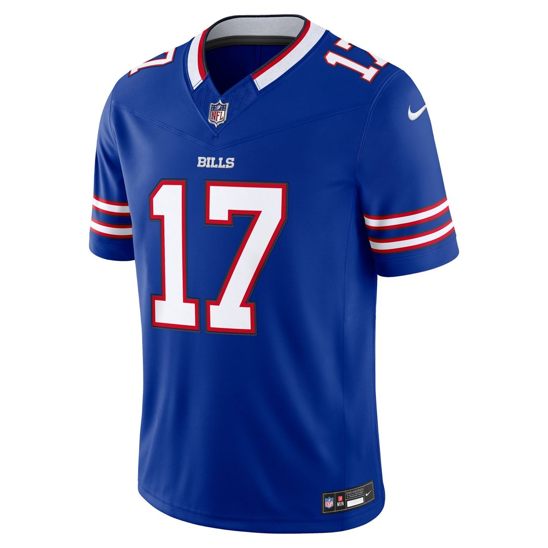 Men's Buffalo Bills Josh Allen Royal Team Vapor F.U.S.E. Stitched