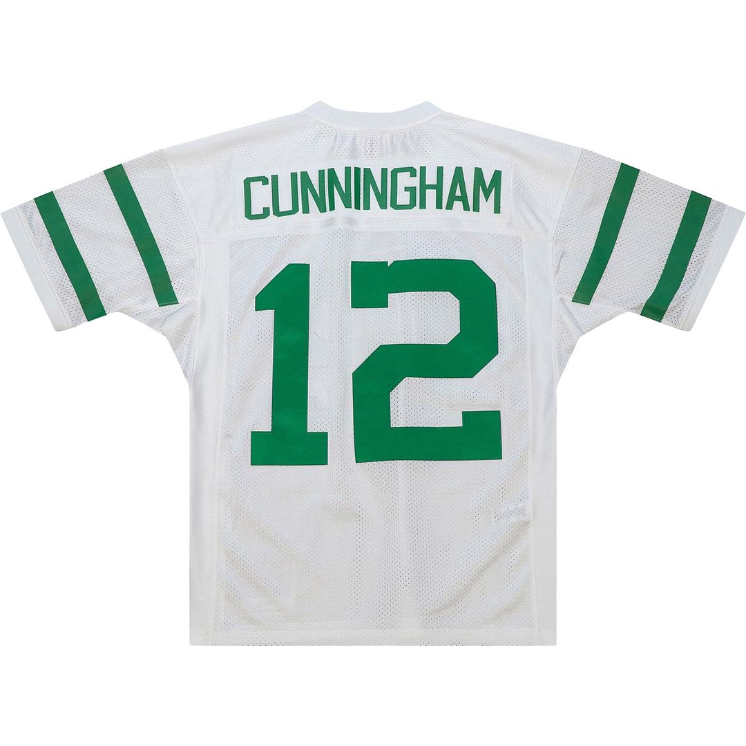 Men's Philadelphia Eagles 1994 Randall Cunningham White Authentic Throwback Retired Player Jersey