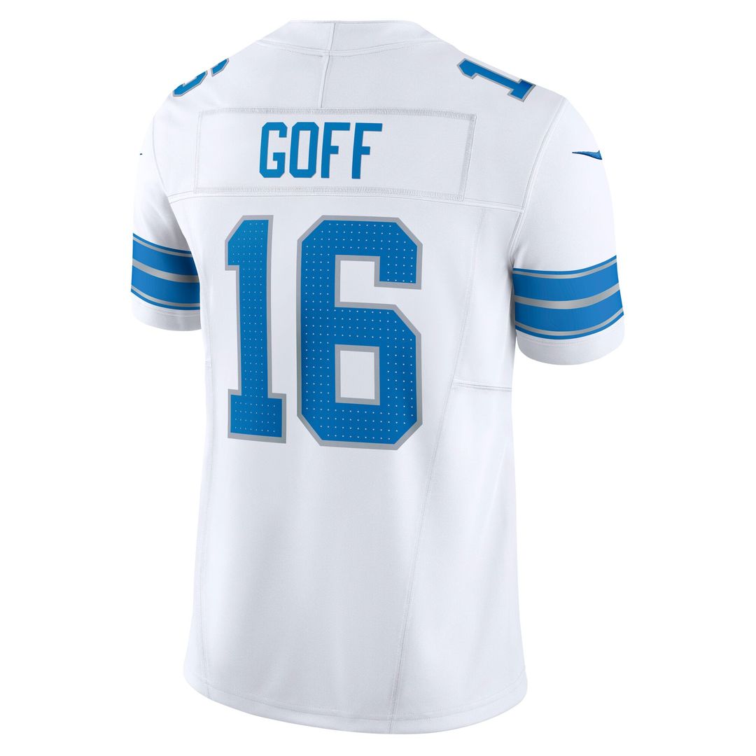 Men's Detroit Lions Jared Goff White Vapor F.U.S.E.