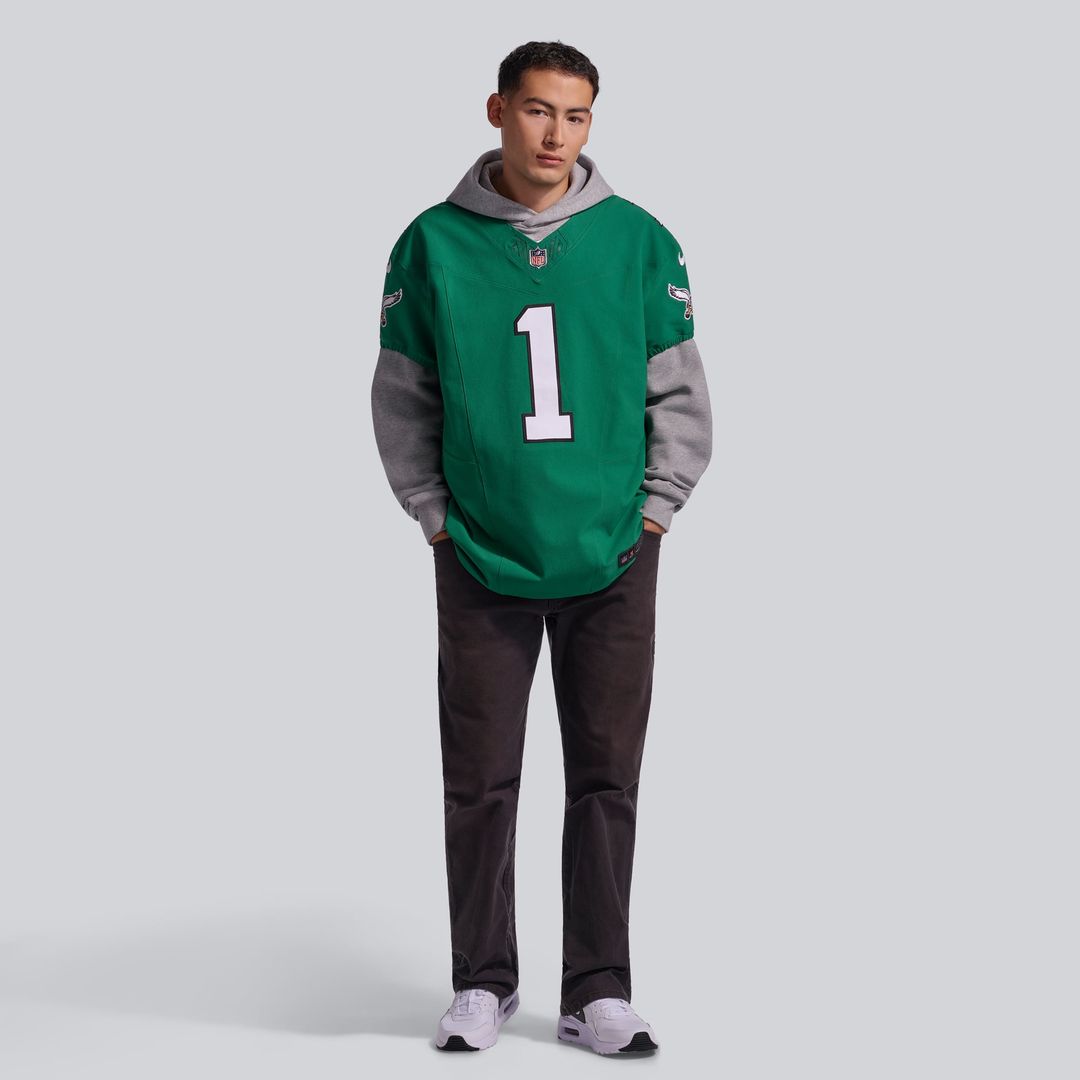 Men's Philadelphia Eagles Jalen Hurts Kelly Green Alternate Vapor F.U.S.E. Elite Jersey
