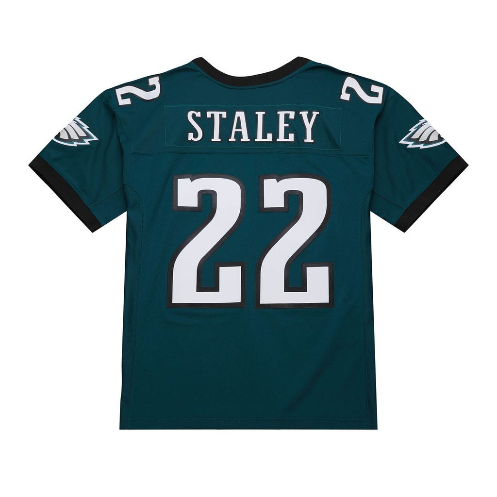 Men's Philadelphia Eagles Duce Staley Midnight Green 2002 Legacy Replica Jersey
