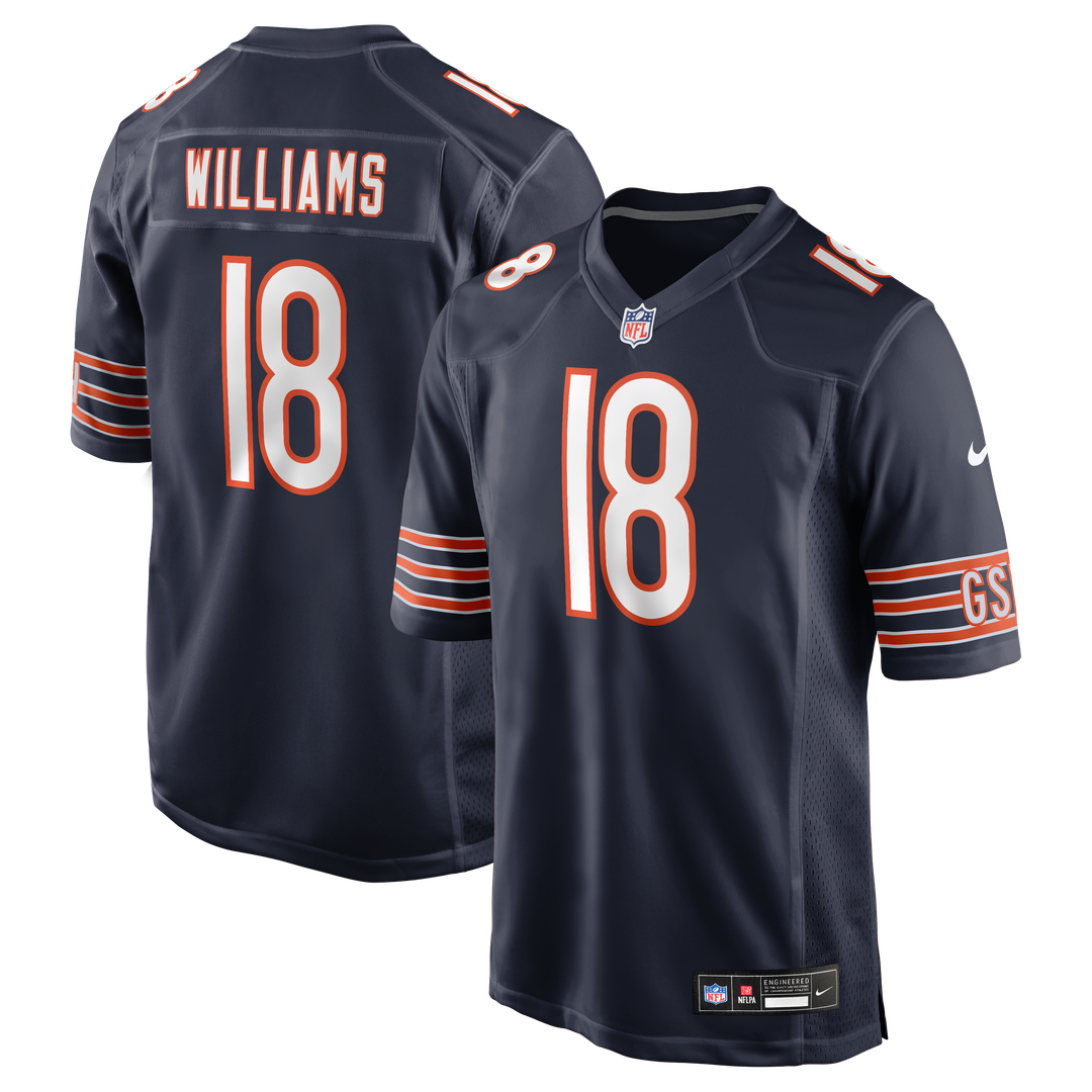 Men's Chicago Bears Caleb Williams White First Round Pick Player