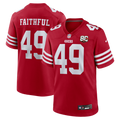 Men's San Francisco 49ers The Faithful Scarlet 80th Anniversary