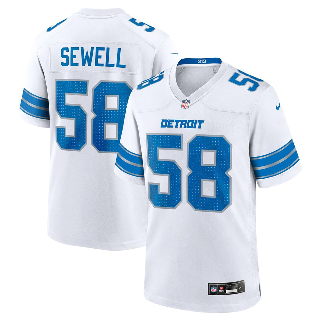 Men's Detroit Lions Penei Sewell Blue