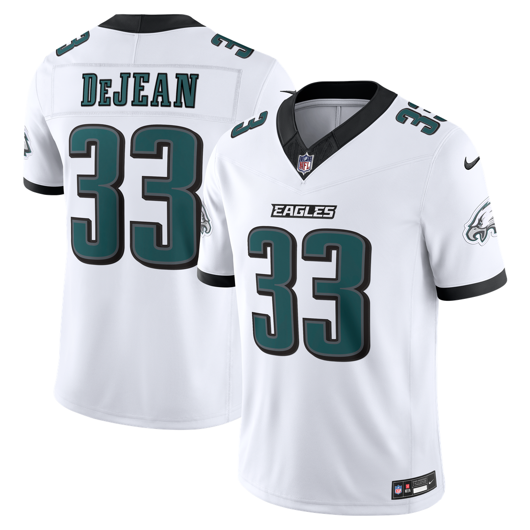 Men's Philadelphia Eagles Cooper DeJean White Vapor F.U.S.E. Stitched