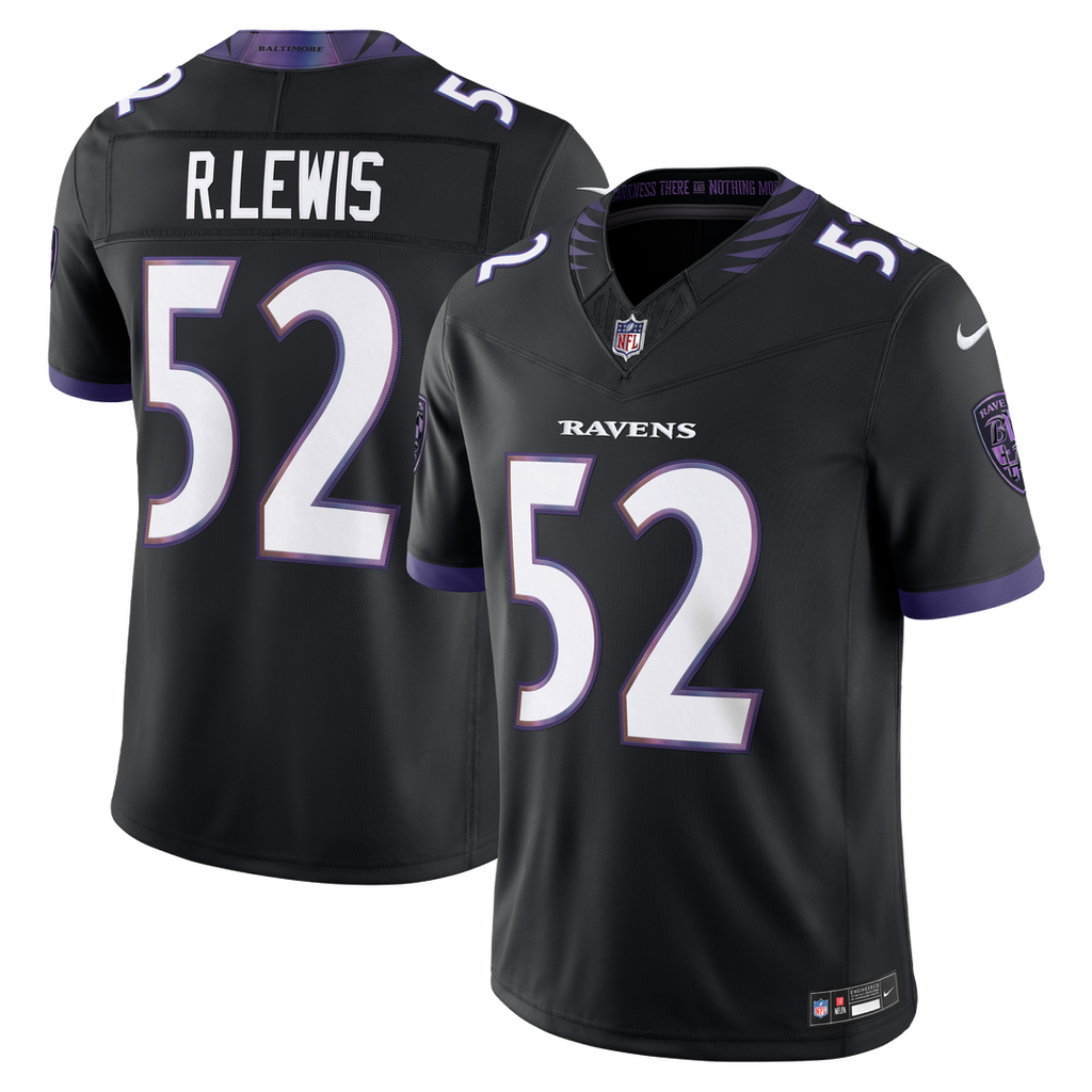Men's Baltimore Ravens Ray Lewis Purple Vapor F.U.S.E. Stitched Retired