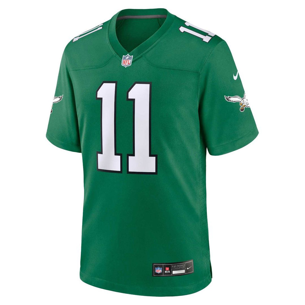 Men's Philadelphia Eagles A.J. Brown Kelly Green Alternate Game Player Jersey