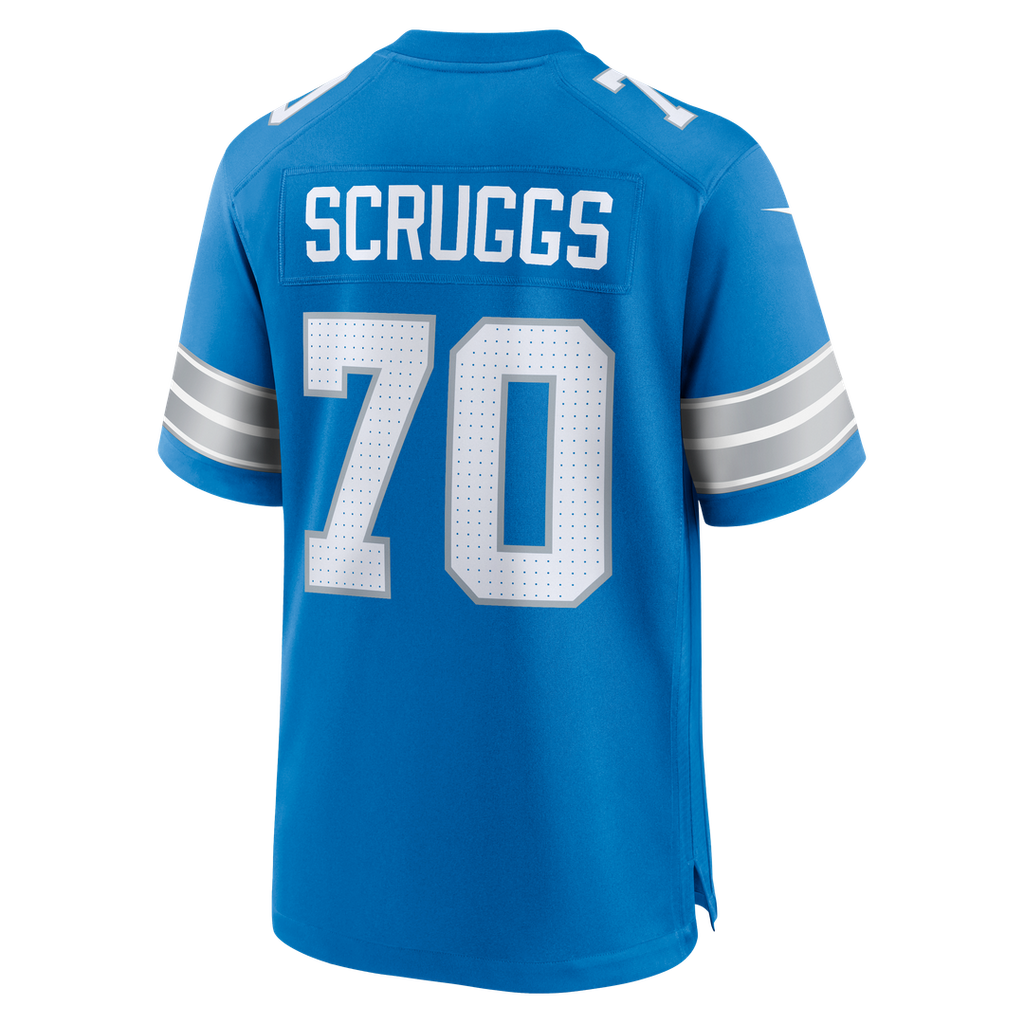 Men's Detroit Lions Juice Scruggs Blue Team