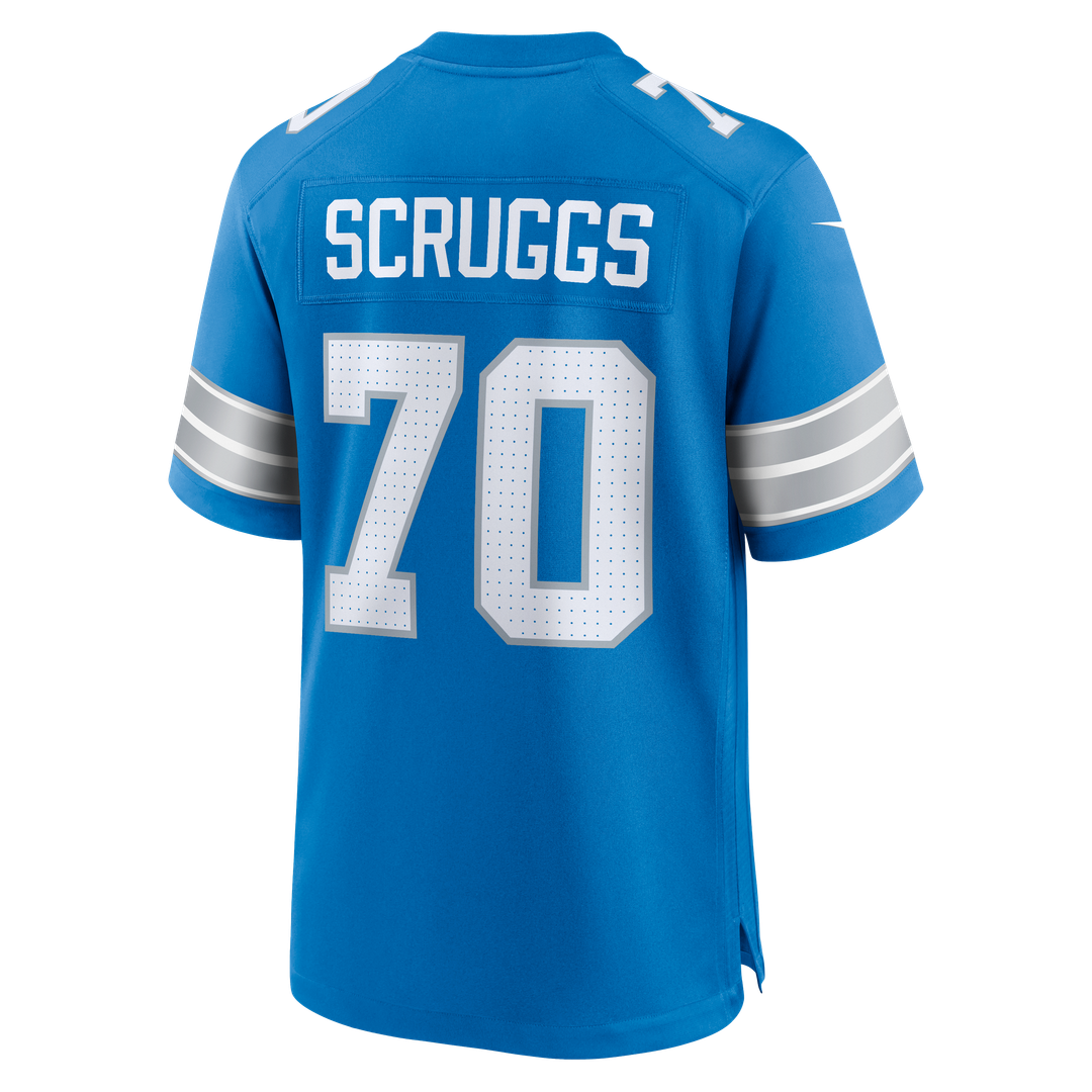 Men's Detroit Lions Juice Scruggs Blue Team