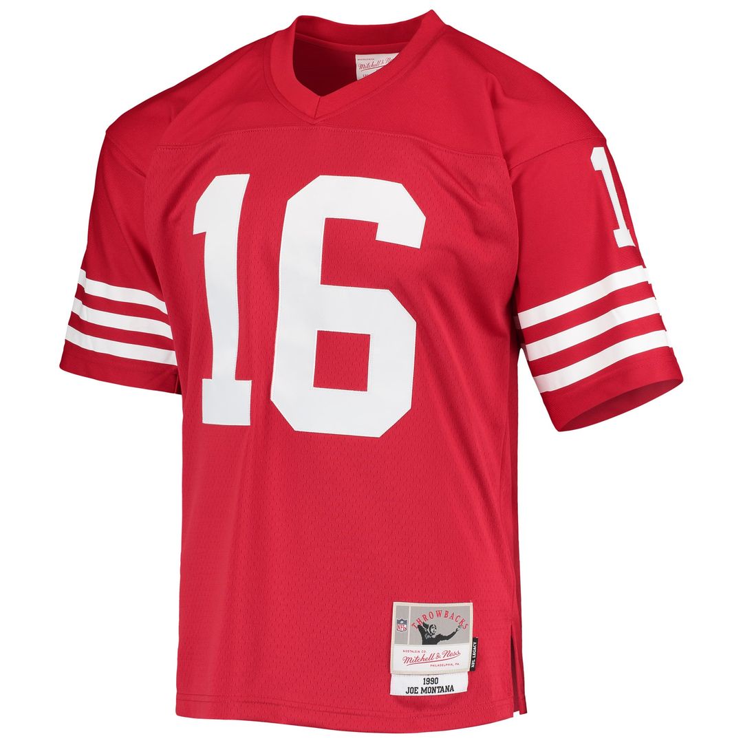 Men's San Francisco 49ers Joe Montana Scarlet Legacy Replica Jersey