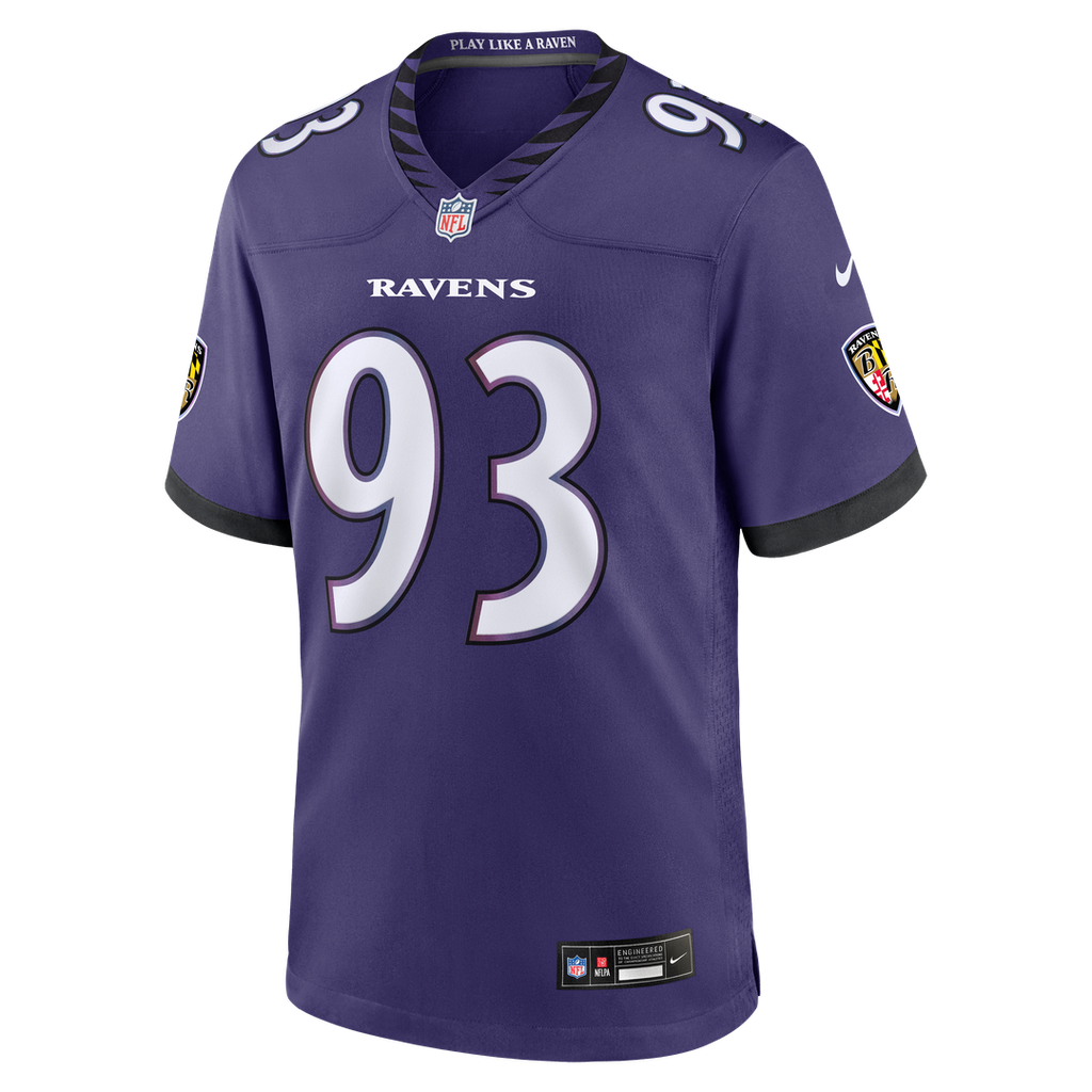 Men's Baltimore Ravens Calais Campbell Purple Team