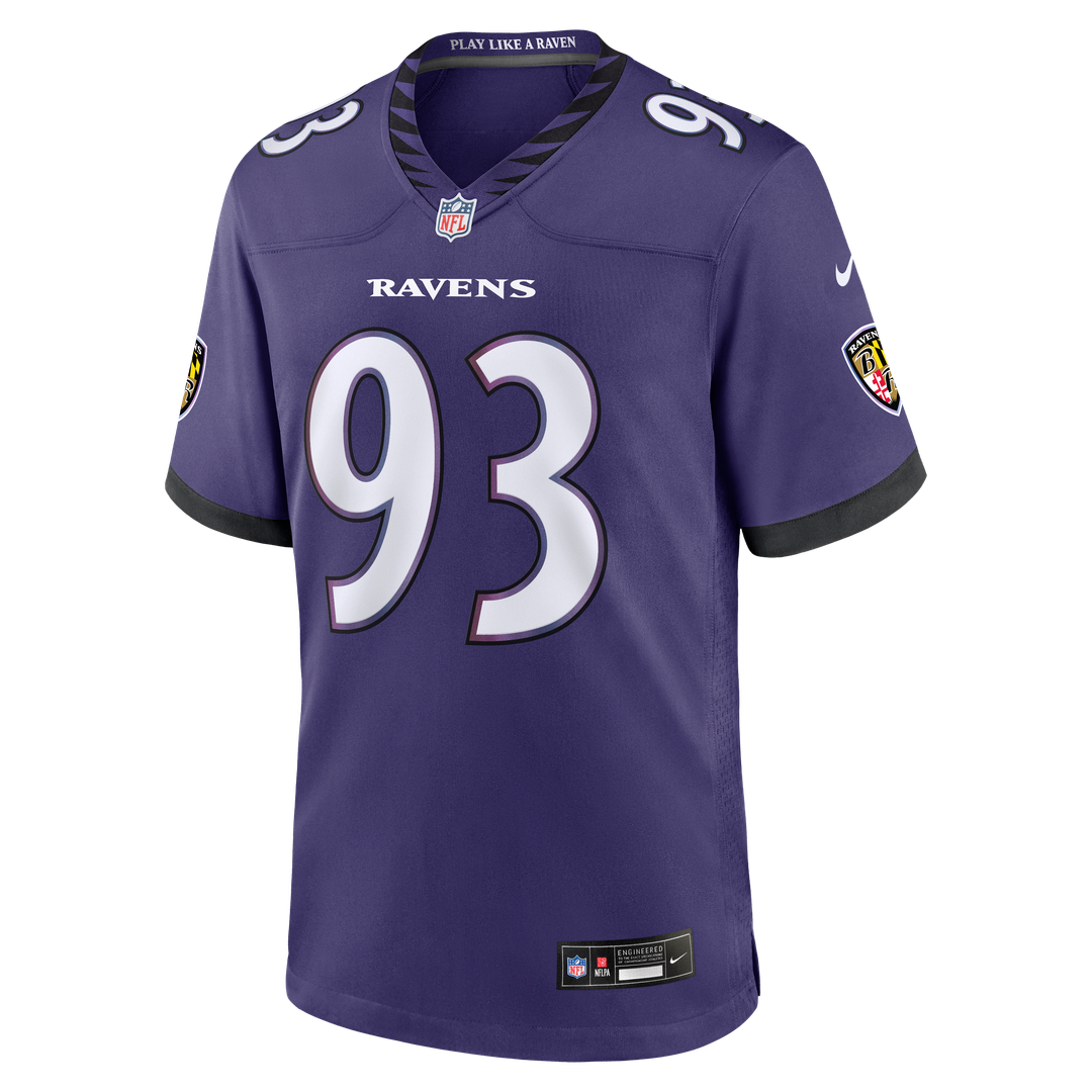Men's Baltimore Ravens Calais Campbell Purple Team