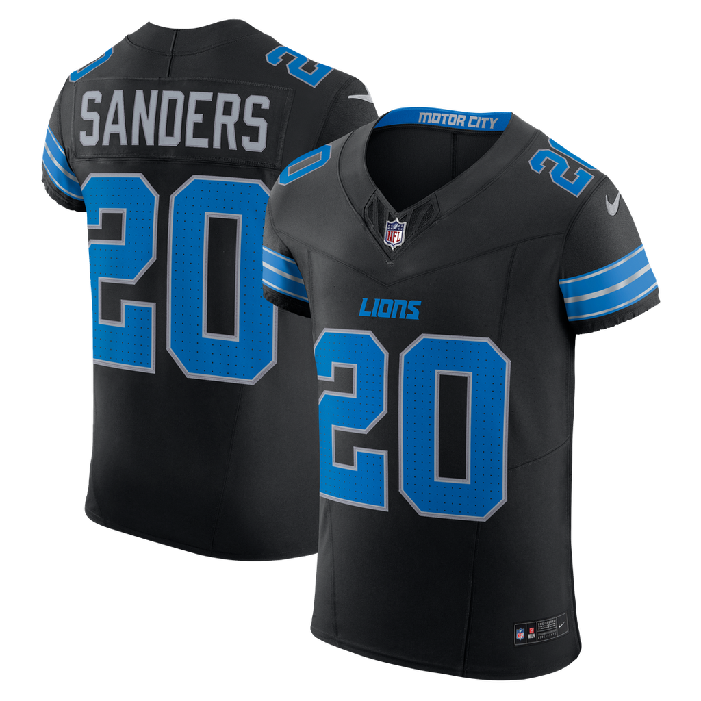 Men's Detroit Lions Barry Sanders Blue Team Vapor F.U.S.E. Elite Jersey