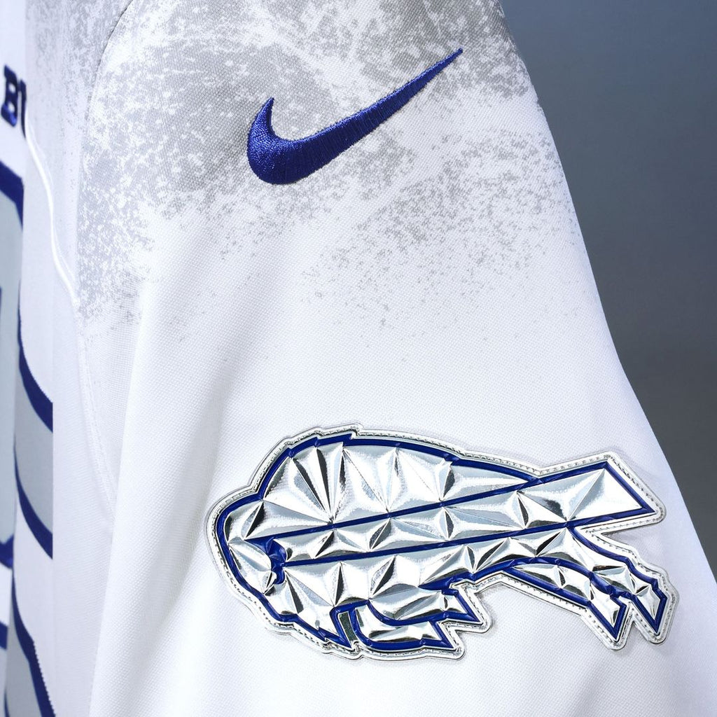Men's Buffalo Bills Keon Coleman White Rivalries Collection Stitched