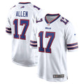 Men's Buffalo Bills Josh Allen White White Game Player Jersey