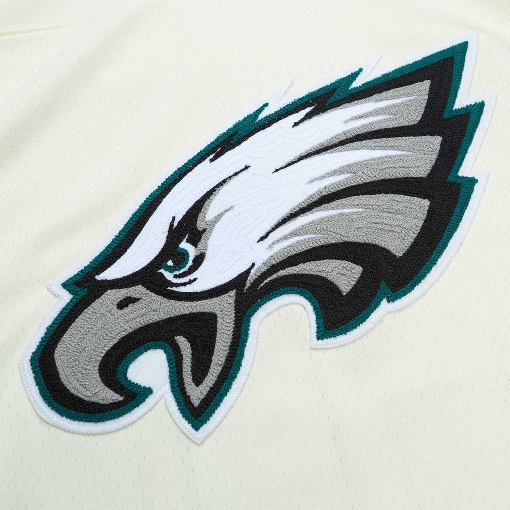 Men's Philadelphia Eagles Brian Dawkins Cream Chainstitch Legacy Jersey