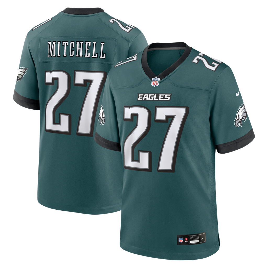 Men's Philadelphia Eagles Quinyon Mitchell Black Alternate