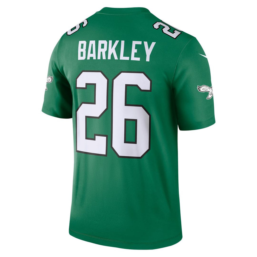 Men's Philadelphia Eagles Saquon Barkley Kelly Green Legend Player Performance Top