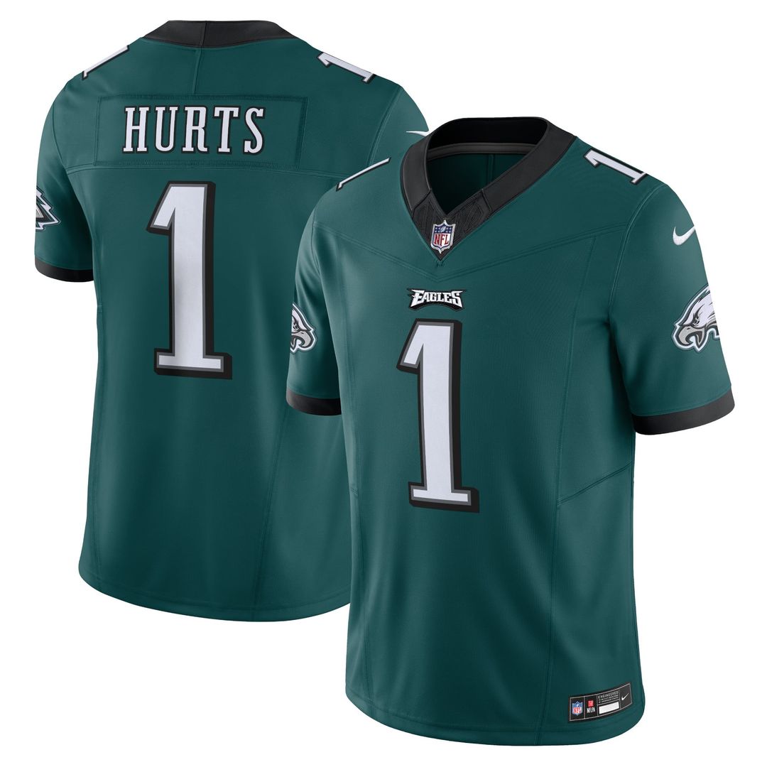 Men's Philadelphia Eagles Jalen Hurts Green Vapor F.U.S.E.