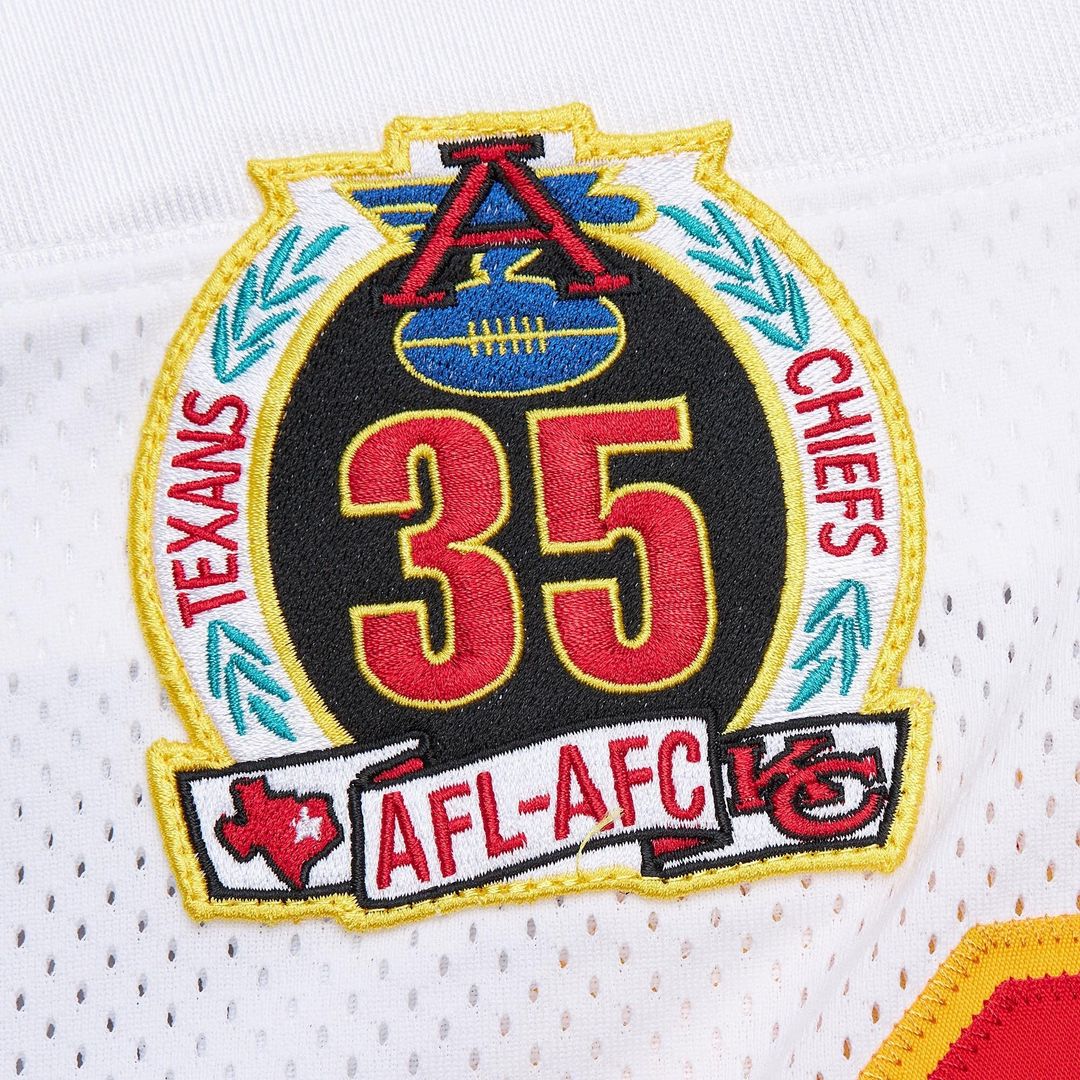 Men's Kansas City Chiefs 1994 Marcus Allen White Authentic Throwback Retired Player Jersey