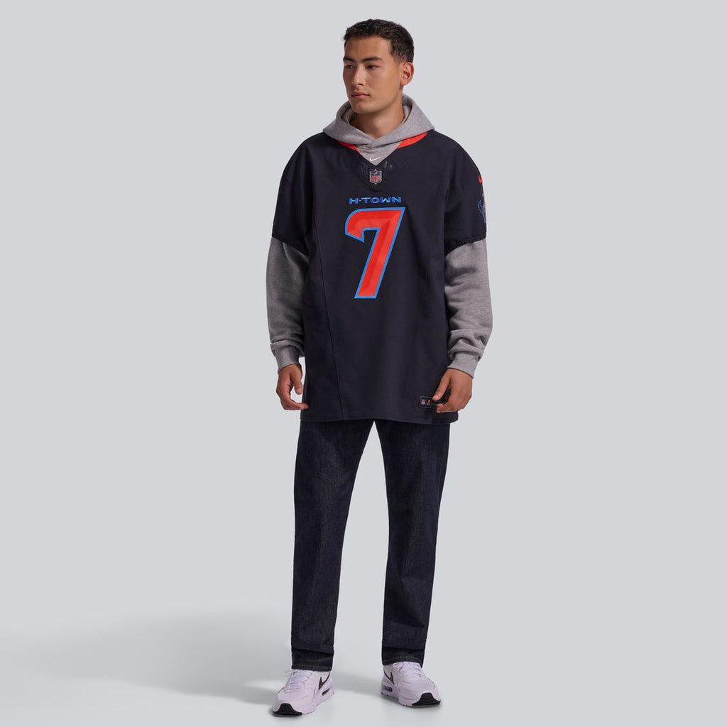 Men's Houston Texans C.J. Stroud Navy Alternate 2 Vapor F.U.S.E. Elite Jersey