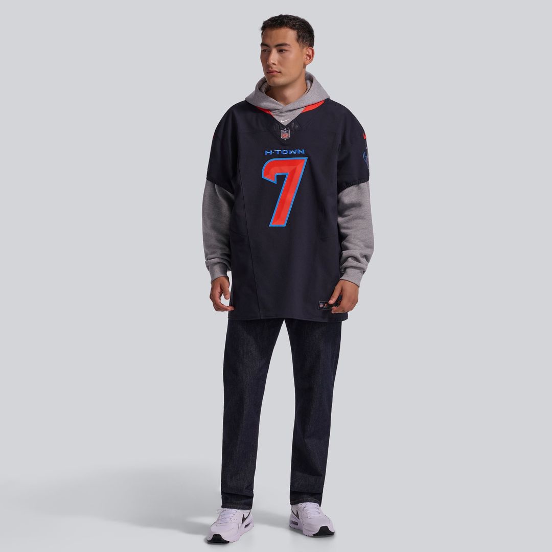 Men's Houston Texans C.J. Stroud Navy Alternate 2 Vapor F.U.S.E. Elite Jersey