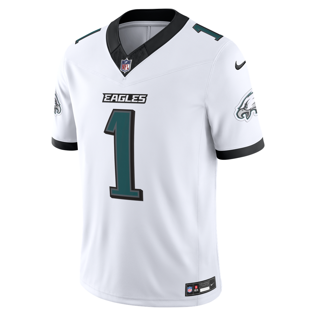 Men's Philadelphia Eagles Jalen Hurts Midnight Green Team Vapor F.U.S.E. Stitched