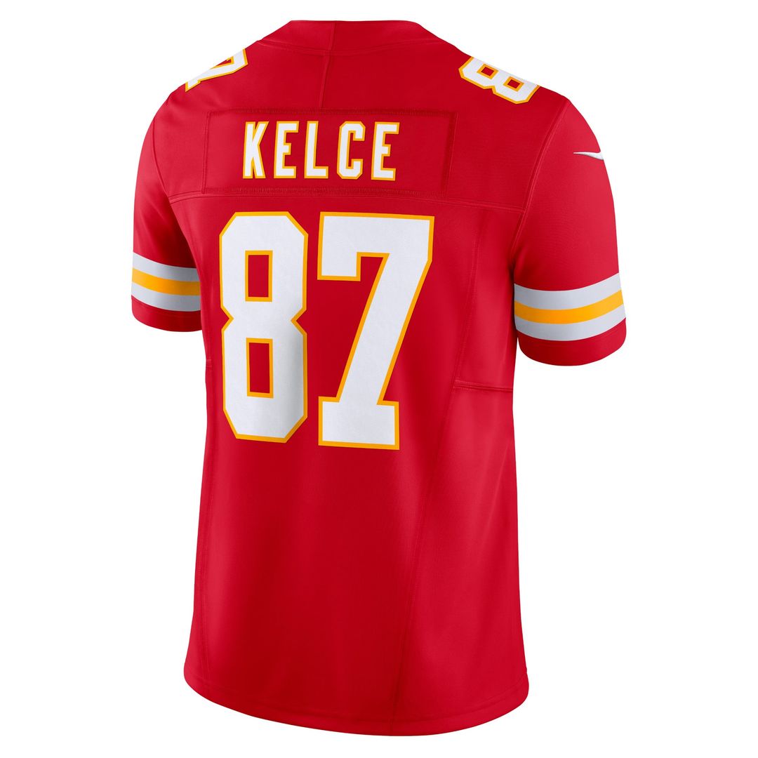 Men's Kansas City Chiefs Travis Kelce Red Vapor F.U.S.E.
