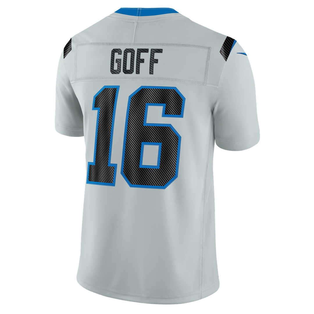 Men's Detroit Lions Jared Goff Silver 2026 Rivalries Collection Stitched