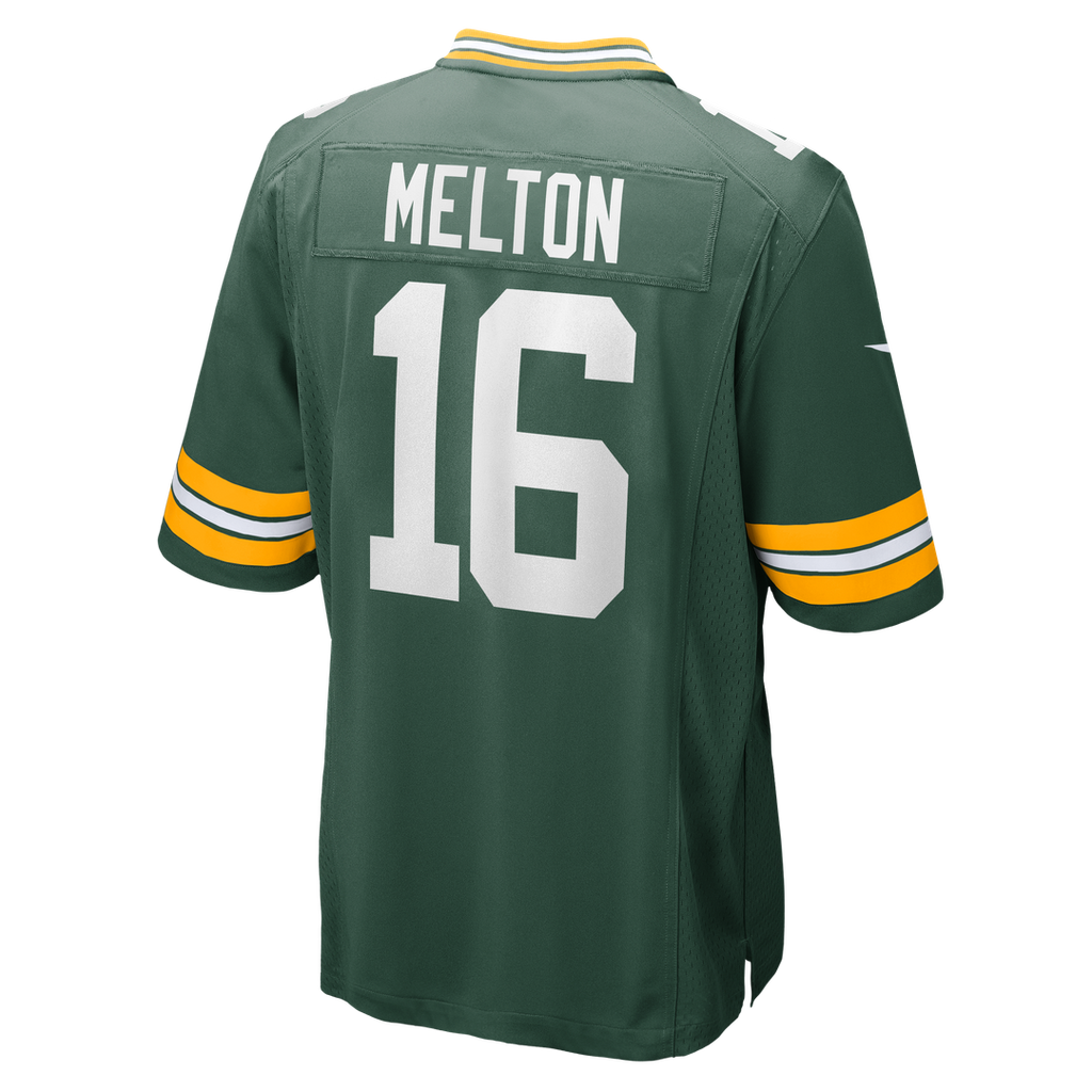 Men's Green Bay Packers Bo Melton Green Team Jersey