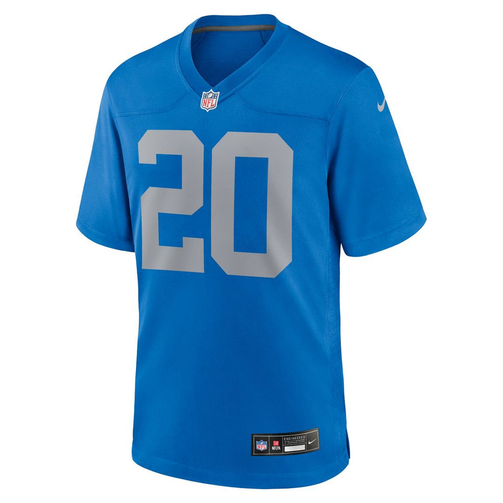Men's Detroit Lions Barry Sanders Blue Alternate