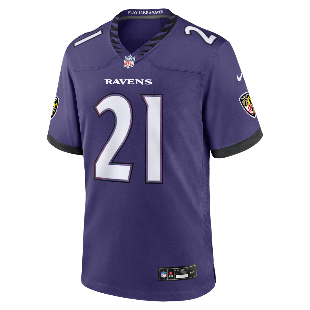 Men's Baltimore Ravens Jaylinn Hawkins Purple Team