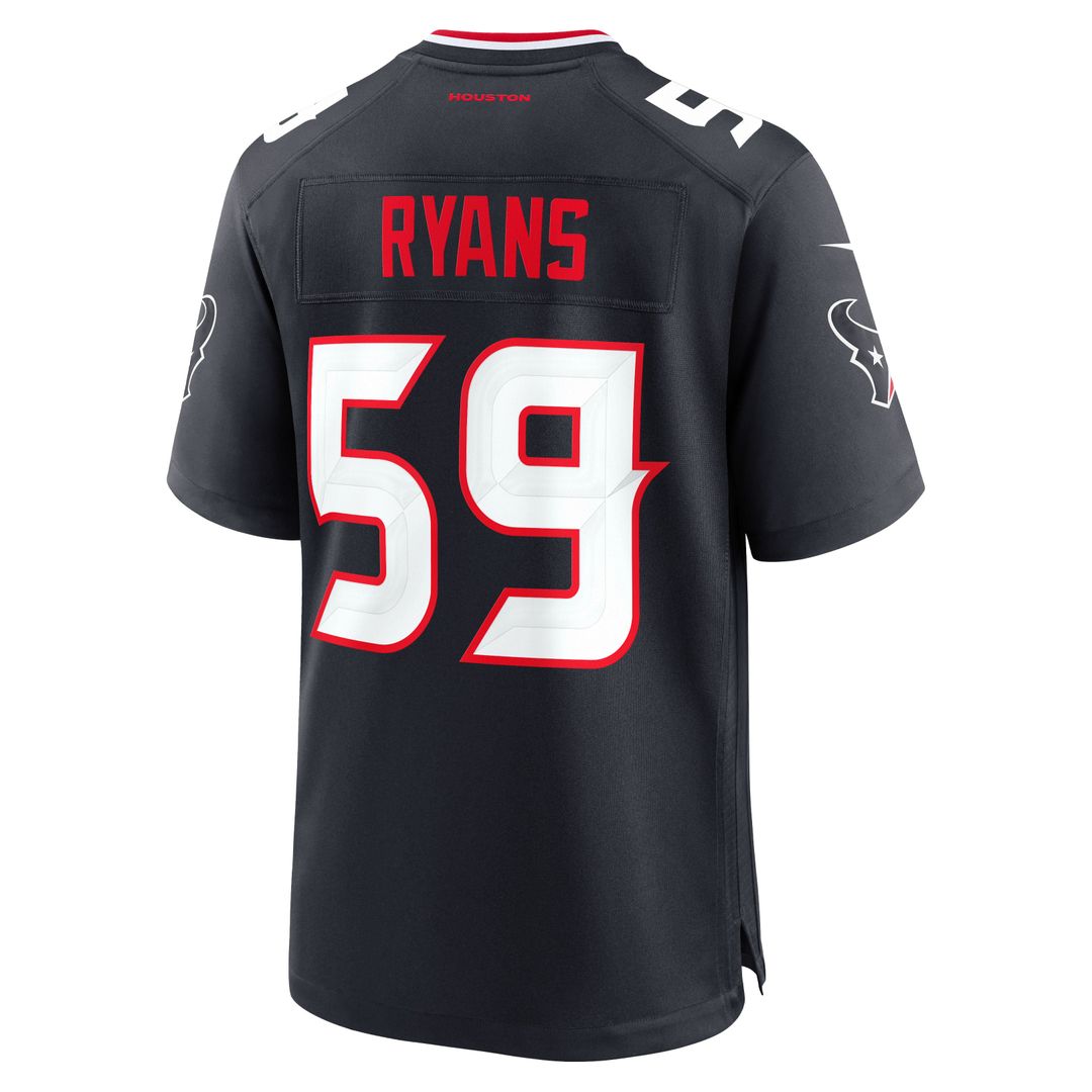 Men's Houston Texans DeMeco Ryans Navy Team Retired